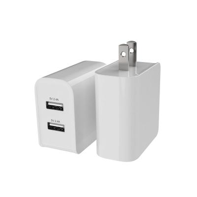 China Mobile Durable Compact Cargador Phone/MP3/MP4 Para 5V 4.8A 2-Port USB Travel Wall Charger US Plug celular for iPhone iPad//Galaxy Nexus/Motorola for sale