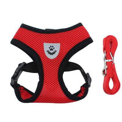 China Durable Breathable Polyester Mesh Reflective Leash Pet Traction Rope Sports for sale