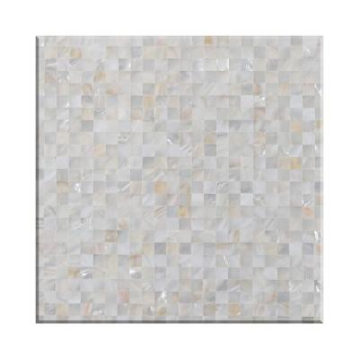 China Parquet Pattern Exterior Wall Seamless Slabs With Freshwater Shell Mosaic For Villa And House Decoration for sale