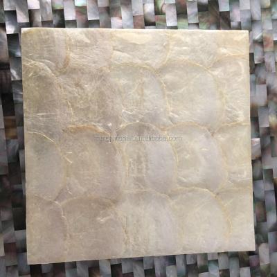 China Parquet wall and cladding capiz shell mosaic slab ceilling panel for sale