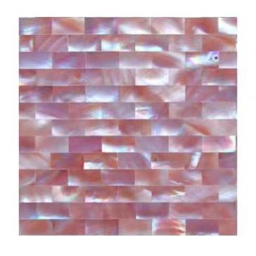 China Pearl Shell Mosaic Decor Parquet 100% Natural Pink For Bathroom Hotel Home for sale