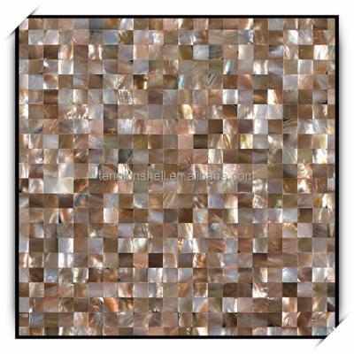 China Eco-friendly Mirror Mosaic Tile Shell Sea Penguin Shell Glass Mosaic for sale