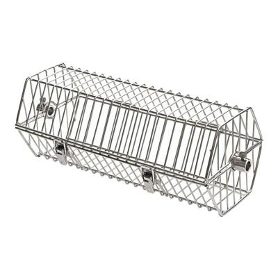 China Easily Cleaned Stainless Steel BBQ Spit Rod Rotisserie Basket for sale