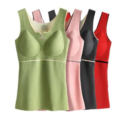 China Other Thermal Vest Women Plus Fleece Thickened Seamless Thin Bottom Thermal Underwear Wholesale for sale