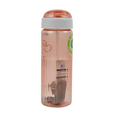 China Sustainable Plastic Bottle Makers School Children Bpa Free Plastic Cartoon Kids Water Bottle Sports Drinking Bottle With Straw for sale