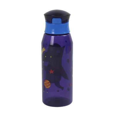 China Viable Water Bottle Straw Kids Drink Bottles Cartoon Leakproof BPA Free Water Bottle for sale