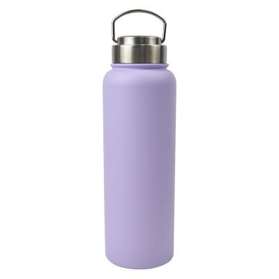 China Sustainable 1.2L Customized Designer Double Wall Vacuum Flask Insulated Stainless Steel Thermal Water Bottle for sale