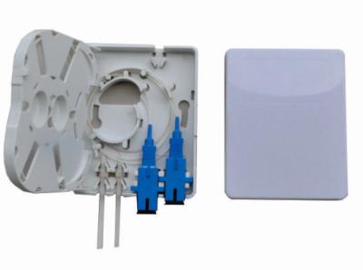 China Waterproof 2 Port Wall Mount Fiber Termination Box Telecommunication Networks for sale