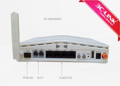 China High Bandwidth GPON ONU 4 GEPON Equipment 2POTS+ For FTTH System for sale