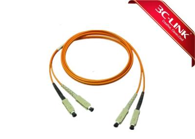 China Low Insertion Loss SC To SC MPO MTP Patch Cord , Fiber Optic Jumper Cable Data Processing Networks for sale