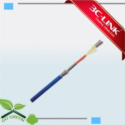 China Waterproof 4 Cores SM Armored Fiber Optic Cables Strong But Light for sale