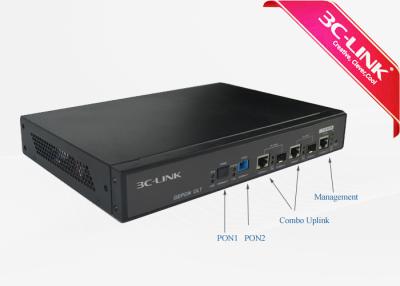 Chine Mini longue distance de système des ports 1U EPON de la taille EPON OLT 2 PON fixée au mur à vendre