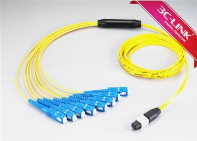 China 8/12/24 Cores MPO MTP Patch Cord MPO/MTP Fanout Fiber Optic Cables Assemblies Mini Cable for sale