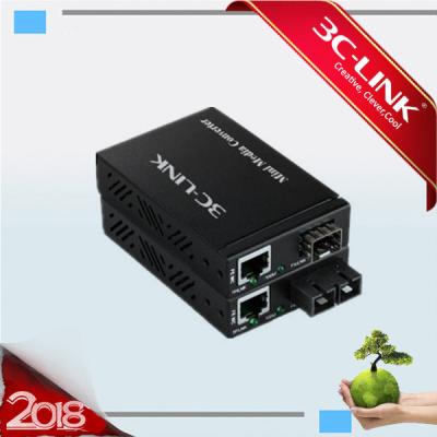 China 120km Robust Dual Fiber Optic Media Converter /Ethernet Media Converter Max support 12slots for sale