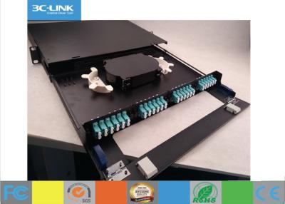 China 48 Cores Telescoping 1U Optical Fiber Distribution Frame With  Two In / Out - Lets for sale