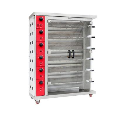 China High Efficiency Quality Manufacturer Stainless Steel Gas Chicken Rotisserie Oven For Chickens for sale