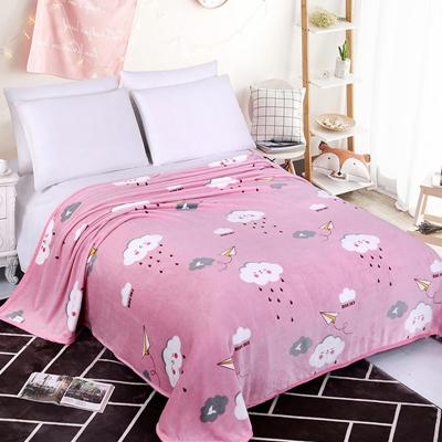 China Wholesale Folded Thick Double-sided Fleece Blankets Autumn And Winter Air Conditioning Coral Blankets Blankets for sale