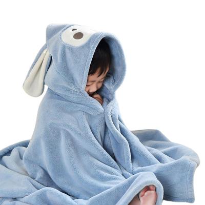 China Anti-static Hot Selling Cartoon Chinlon Baby Blankets Mini Baby Blanket With Animal Head for sale