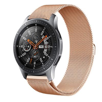 China Low Metal Watch Strap 42/46mm For Samsung Galaxy 20mm 22mm Stainless Steel Mesh Milanese Watch Band For Good Quality Wholesale MOQ cm for sale