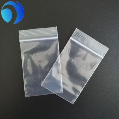 China Customized small clear ziplock bag in recyclable plastic 1.5 mil for sale