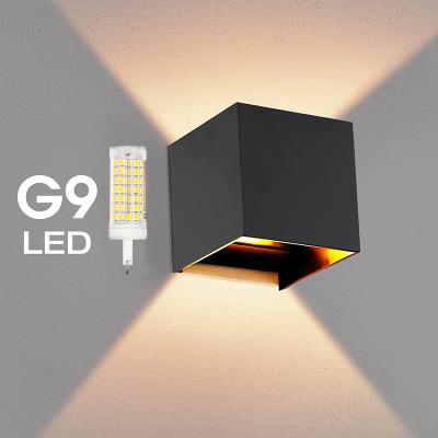 China Indoor modern led outdoor wall lamps and outdoor waterproof replacement light source lamp LED wall lamp IP65 G9 for sale