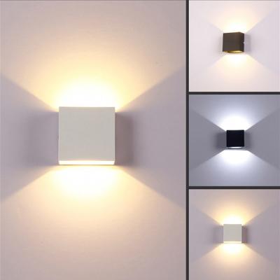 China Modern Indoor Outdoor Waterproof LED Wall Lamp Through Aluminum Decorate Wall Sconce Bedroom LED Wall Light Led Lamps for sale