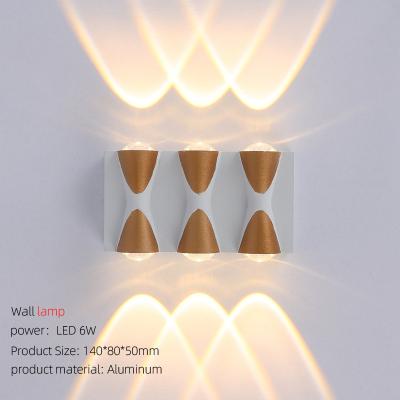 China Modern Modern LED 4W 6W 8W Through Lights Aluminum Indoor Outdoor Square Modern Waterproof IP65 Wall Sconce Light for sale