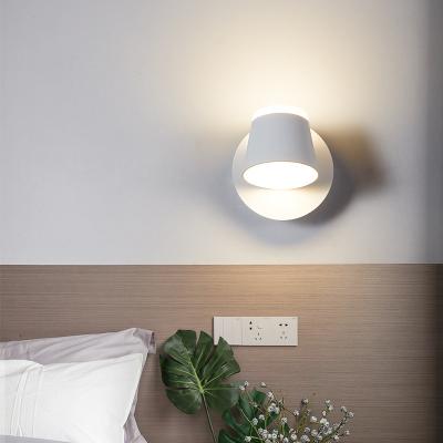 China Modern LED Wall Lamps 360 Degree Rotatable Lamp in Indoor Wall Light Spot for Stairs Living Room Bedroom Wall Light Rotate Lighting for sale