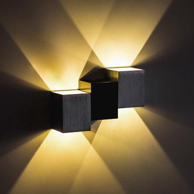 China Modern Indoor Outdoor Waterproof LED Wall Lamp Through Aluminum Decorate Wall Sconce Bedroom LED Wall Light Led Lamps for sale