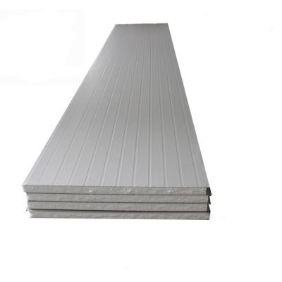 China Modern Foam Color steel plate Insulation Sound Proof Fluted Wall Panels Polyurethane Rock Wool EPS Sandwich Panel for sale