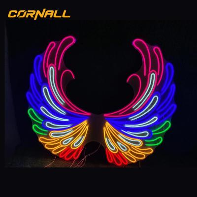 China Shop hello gameing lovely neon angel wings flexible acrylic neon signs for bedroom for sale