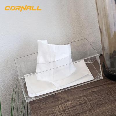 China Amazon CLASSIC Hot Selling Countertops Acrylic Tissue Box Lid , Clear Acrylic Tissue Box for sale