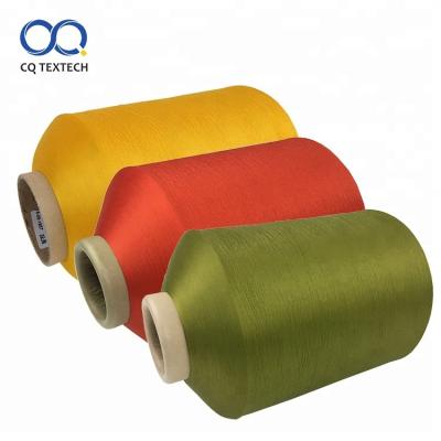 China Sustainably Dyed Popular QC Polyester 100 Recycled Ring Spun Thread For Embroidery for sale