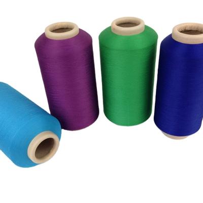 China Anti-bacteria 90D twisted polyester yarn for label for sale