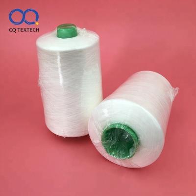 China OEM Viable White Color Polyester 100% Elastic Thread For Sewing for sale