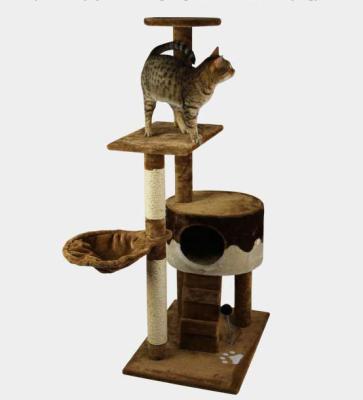 China Sustainable Factory Wholesale Multicolor Cat Tree Activity Lining Posts Cat Tree for sale