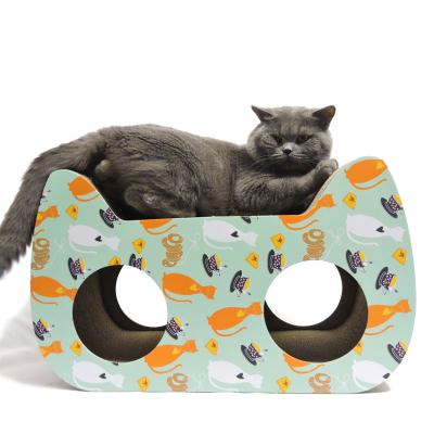 China Corrugated Cardboard Cute Viable Cat Scratcher from Cat Shaped Cardboard Cat Scratcher for sale