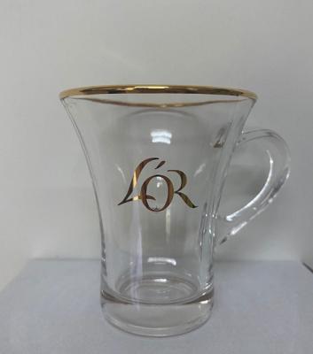 China Sustainable Glass 150ml Irish Coffee Mug Glass Tea Cup For Dedicated Restaurant for sale