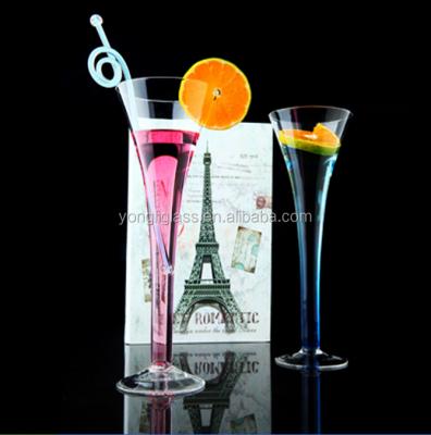 China Long Cocktail Glass Cup Crystal Cocktail Glass Stem Martini Glass Drinking Glass for sale