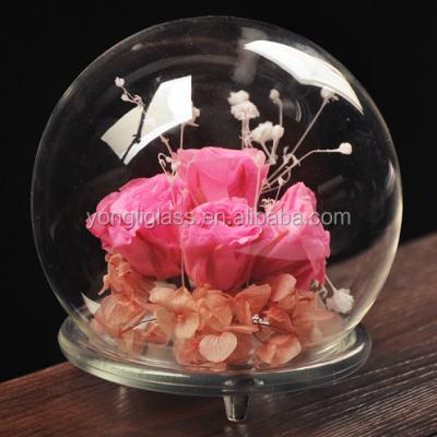 China China New Product Landscape Glass Creative Ball Shaped Micro Cover, Fashionable Desktop Glass Decorations for sale