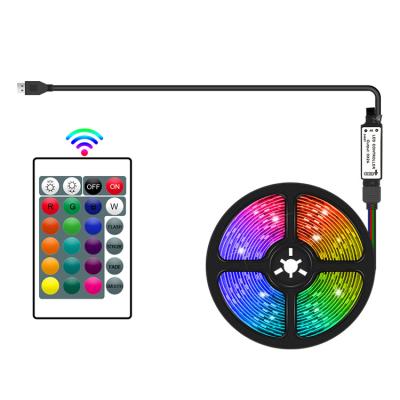 China New USB Warehouse 2022 Colorful Light Strip 5V Car RGB Lighting Easy Install TV Computer LED Ambient Light Strip for sale