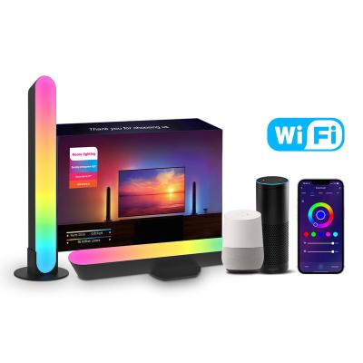 China New Contemporary Computer Desktop Atmosphere Light Smart WIFI RGB Control Rhythm Music Atmosphere Light Voice Control Colorful Rhythm for sale