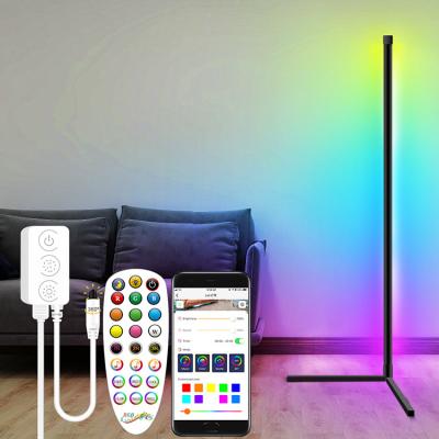 China Nordic Modern Colorful LED Indoor Home Indoor Lamp LED Standing Lamp Bedroom Floor Lamp Atmosphere Lighting Club Corner Floor Lamp Colorful Modern for sale