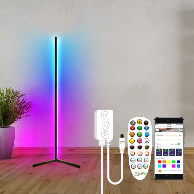 China Living Room RGB Led Floor Lamp, Dimmable LED Color Changing Corner Floor Lamp 61