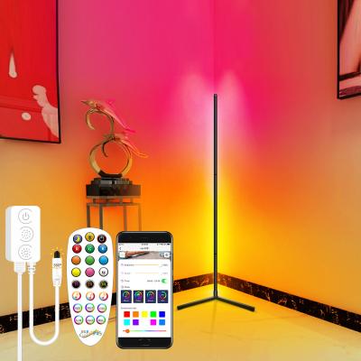 China GVVOOHOME Modern Nordic Colorful Rainbow RGB Remote Control Lamp Led Corner Lamp Atmosphere Floor Lamp Contemporary Standing for sale