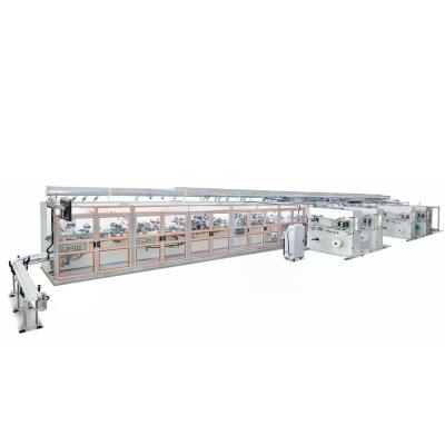 China Factory Full Automatic Disposable Baby Pull Up Diaper Production Line Diaper Making Machine Manufacturer In China for sale