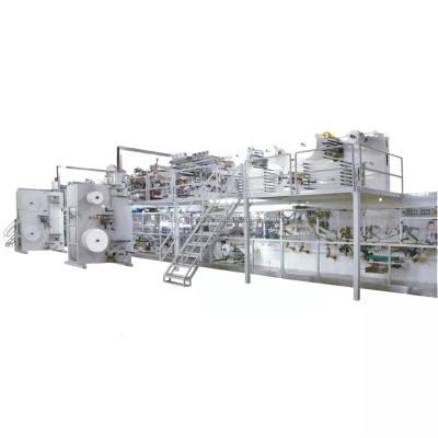 China Factory Diasposable Factory Economical Baby Adult Diaper Making Machine Production Line for sale