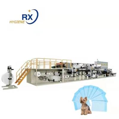 China Under protection & Full Automatic Disposable Pet Dog Underpad Pet Pad Mattress Patient Sheet Under Pad Making Machine Underpad Packing Machine for sale