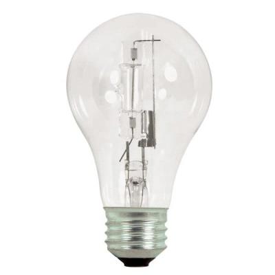 China Bathroom 28W 42W 72W 100W High Transmittance E27 B22 Lamp Base A19 Glass Halogen Bulb for sale