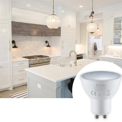 China Eslas GU10 Residential Smart Bulb Wifi 5W Tuya LED Remote Control Bulb Lights GU10 Alexa Google Home Voice Control for sale